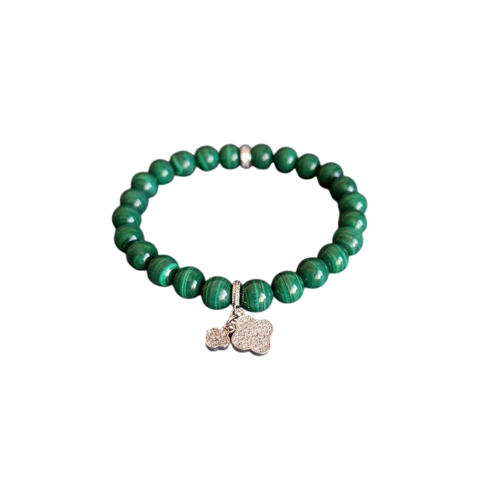 Браслет з малахіту